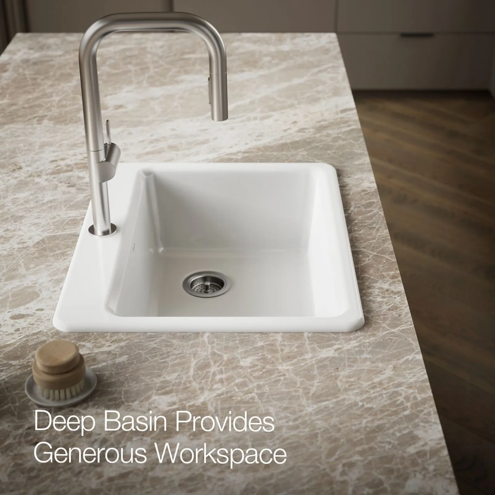 27" top-mount single-bowl kitchen sink^Kohler Outlet