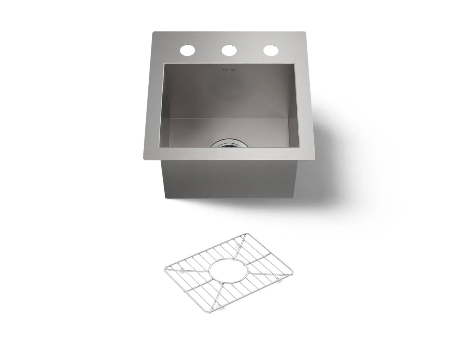 15" top-/undermount bar sink^Kohler