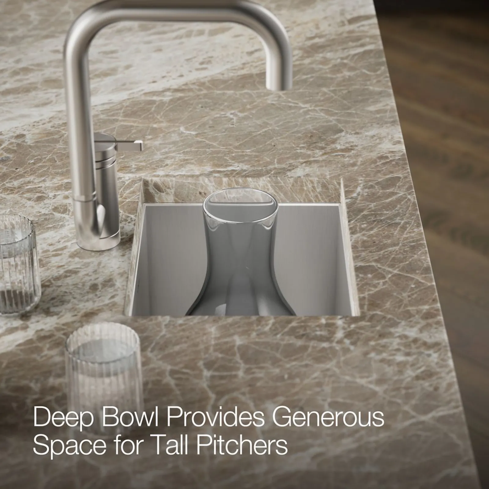 15" top-/undermount bar sink^Kohler