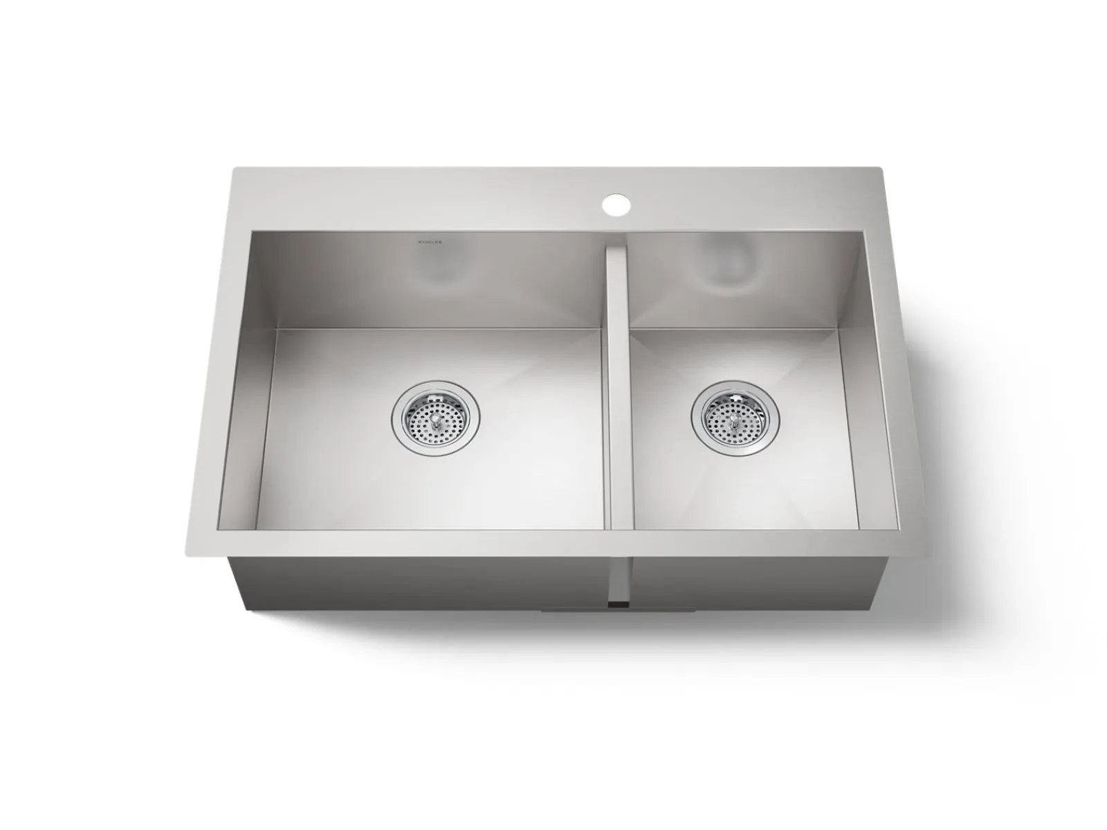 33" top-/undermount double-bowl kitchen sink^Kohler Sale