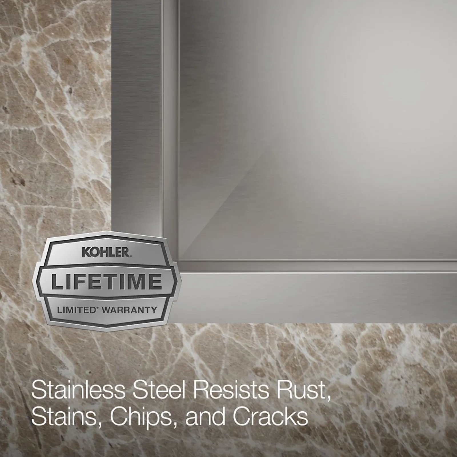 33" top-/undermount double-bowl kitchen sink^Kohler Sale