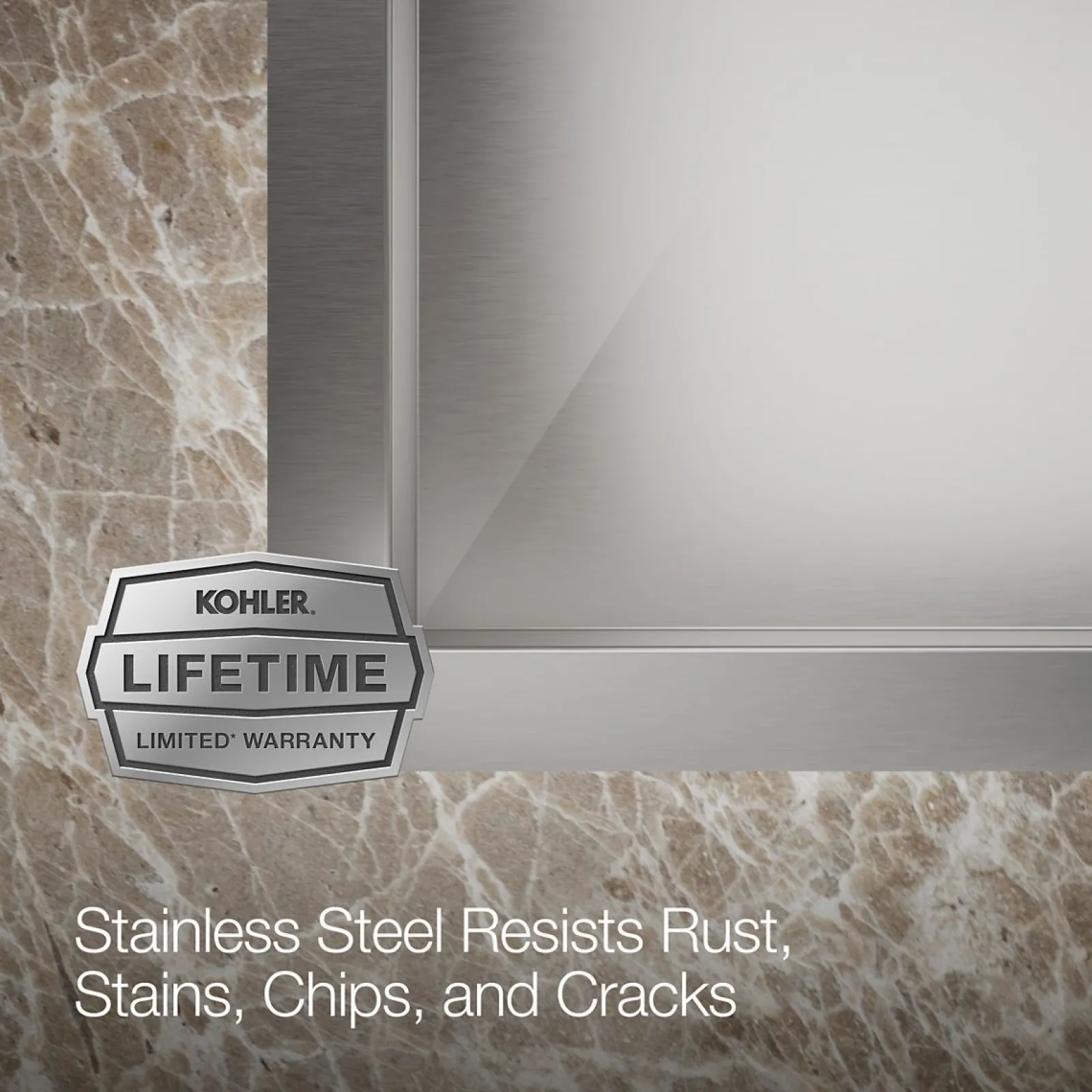 33" top-/undermount double-bowl kitchen sink^Kohler Online