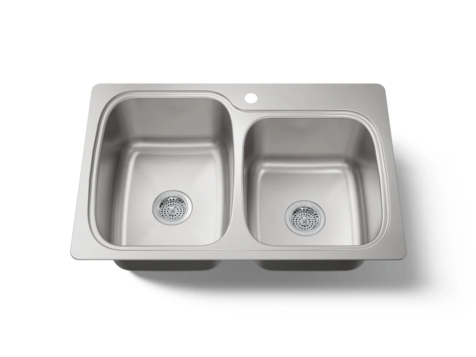 33" top-/undermount double-bowl kitchen sink^Kohler Clearance