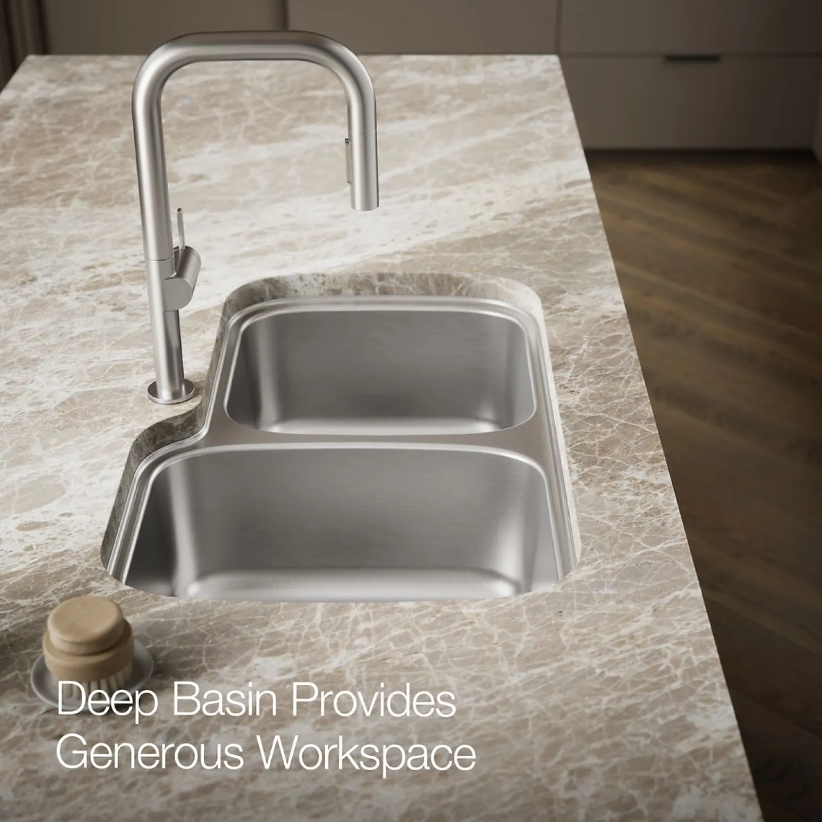 33" top-/undermount double-bowl kitchen sink^Kohler Clearance
