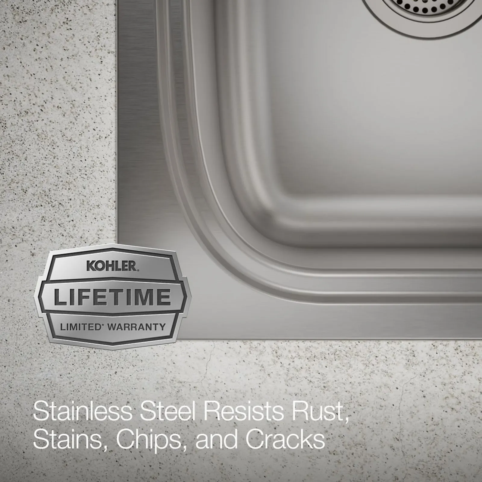 33" top-/undermount double-bowl kitchen sink^Kohler