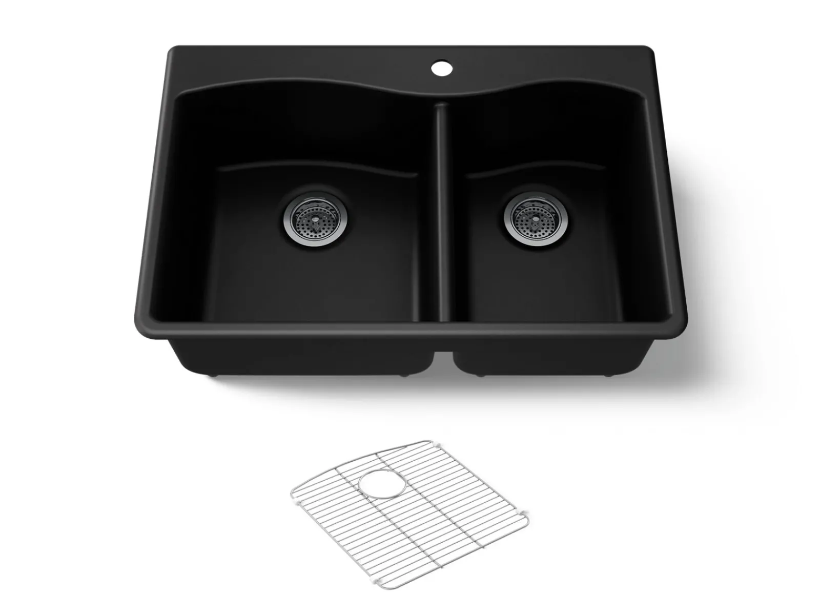 33" top-/undermount double-bowl kitchen sink^Kohler Sale