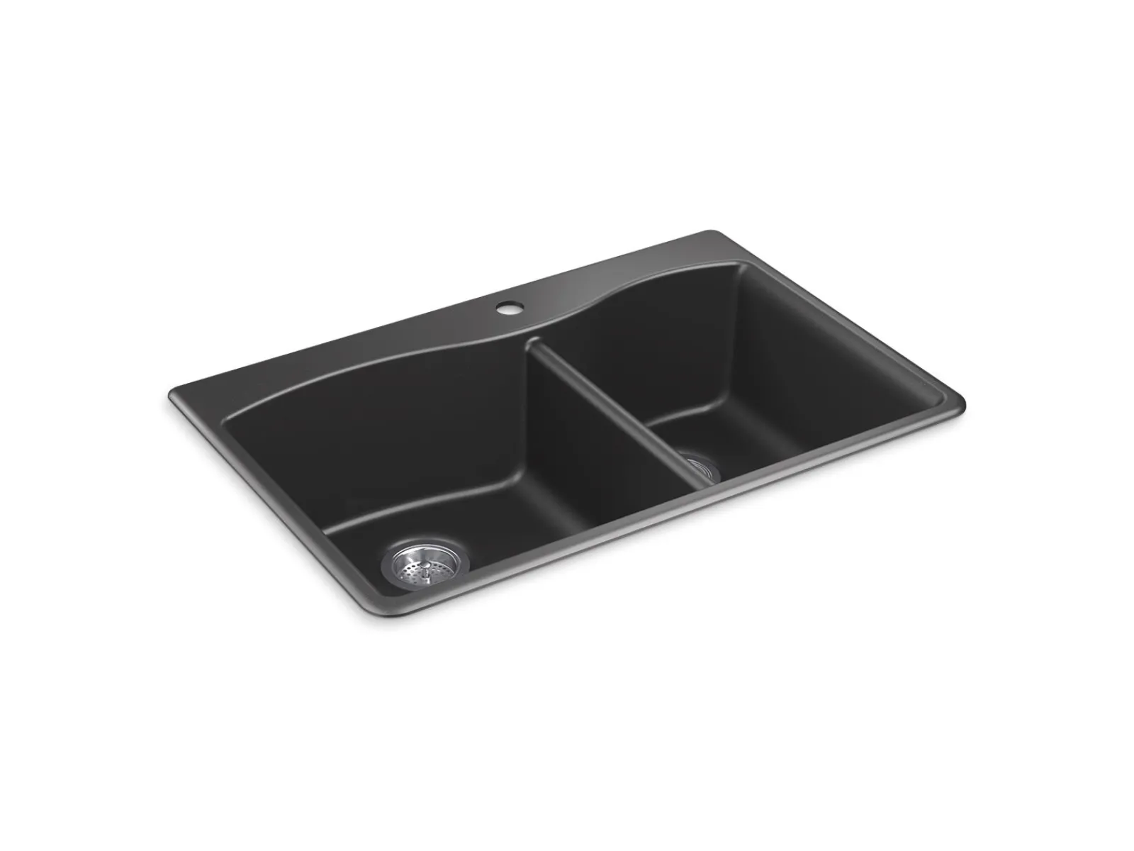 33" top-/undermount double-bowl kitchen sink^Kohler Sale
