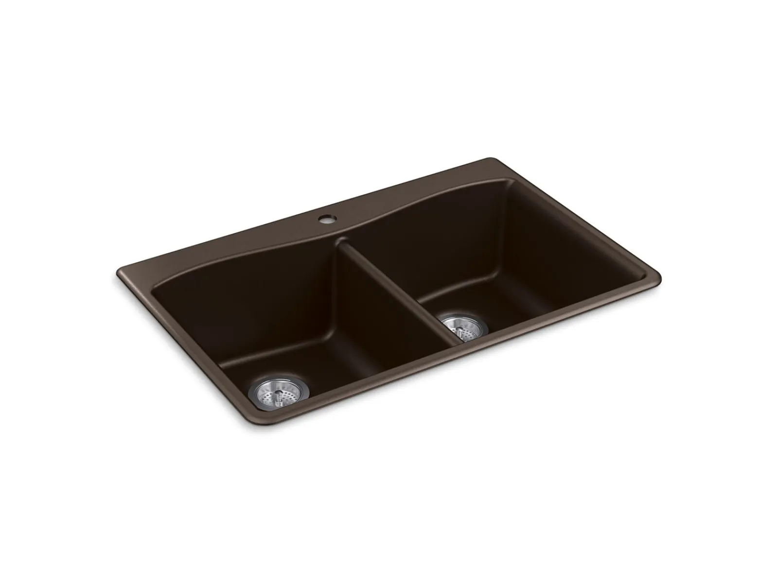 33" top-/undermount double-bowl kitchen sink^Kohler Discount