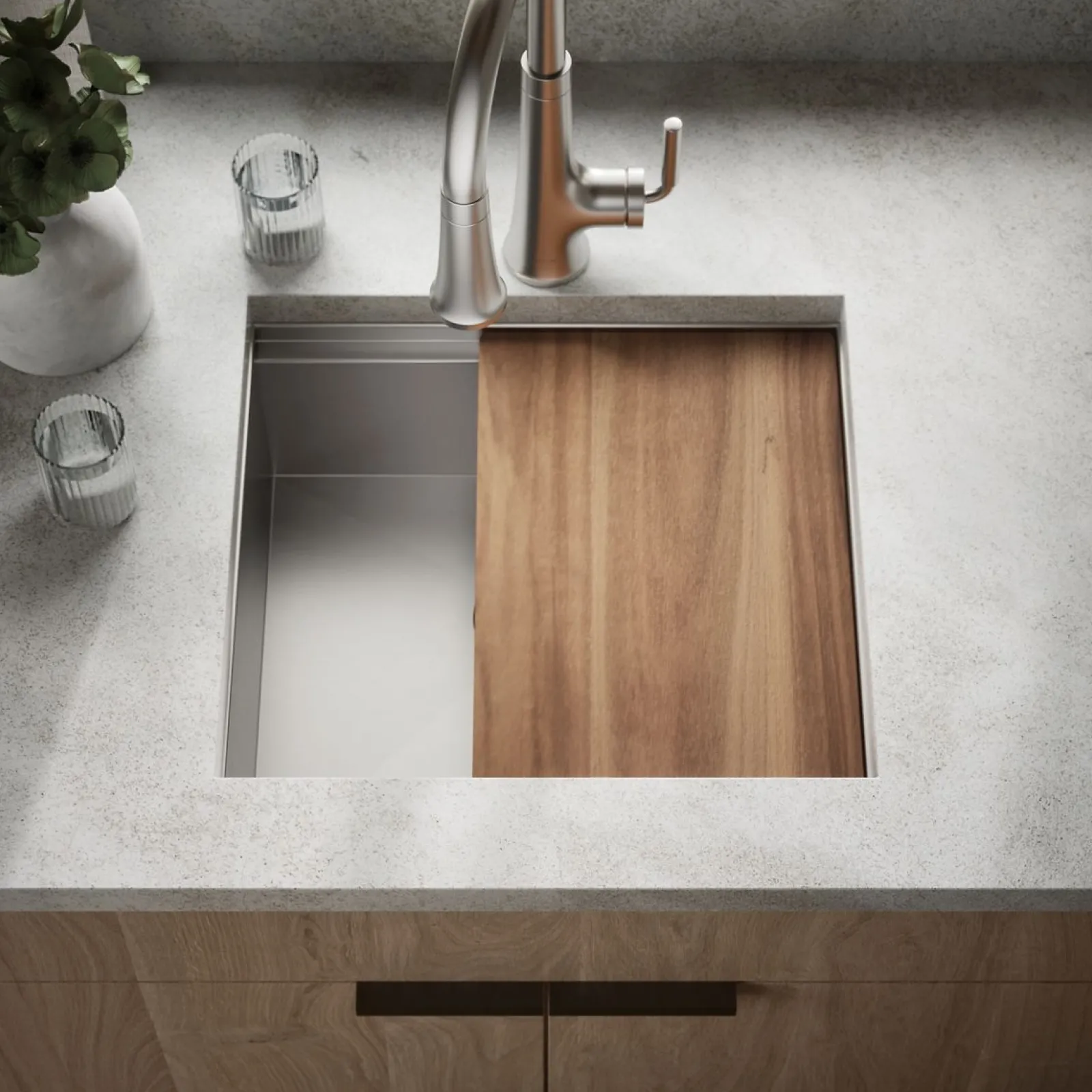 20-1/2" top-/under-mount single-bowl bar sink^Kohler Outlet