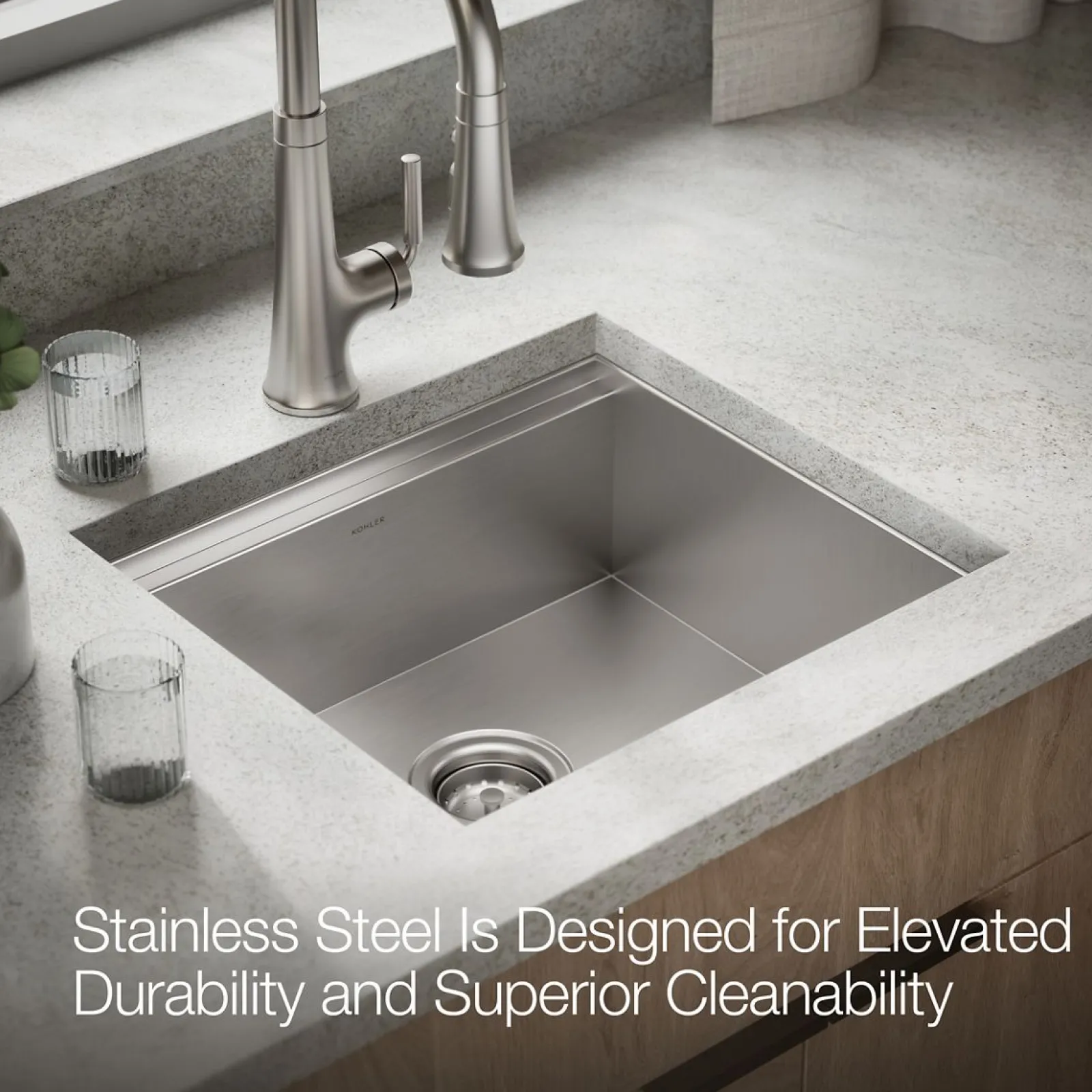 20-1/2" top-/under-mount single-bowl bar sink^Kohler Outlet