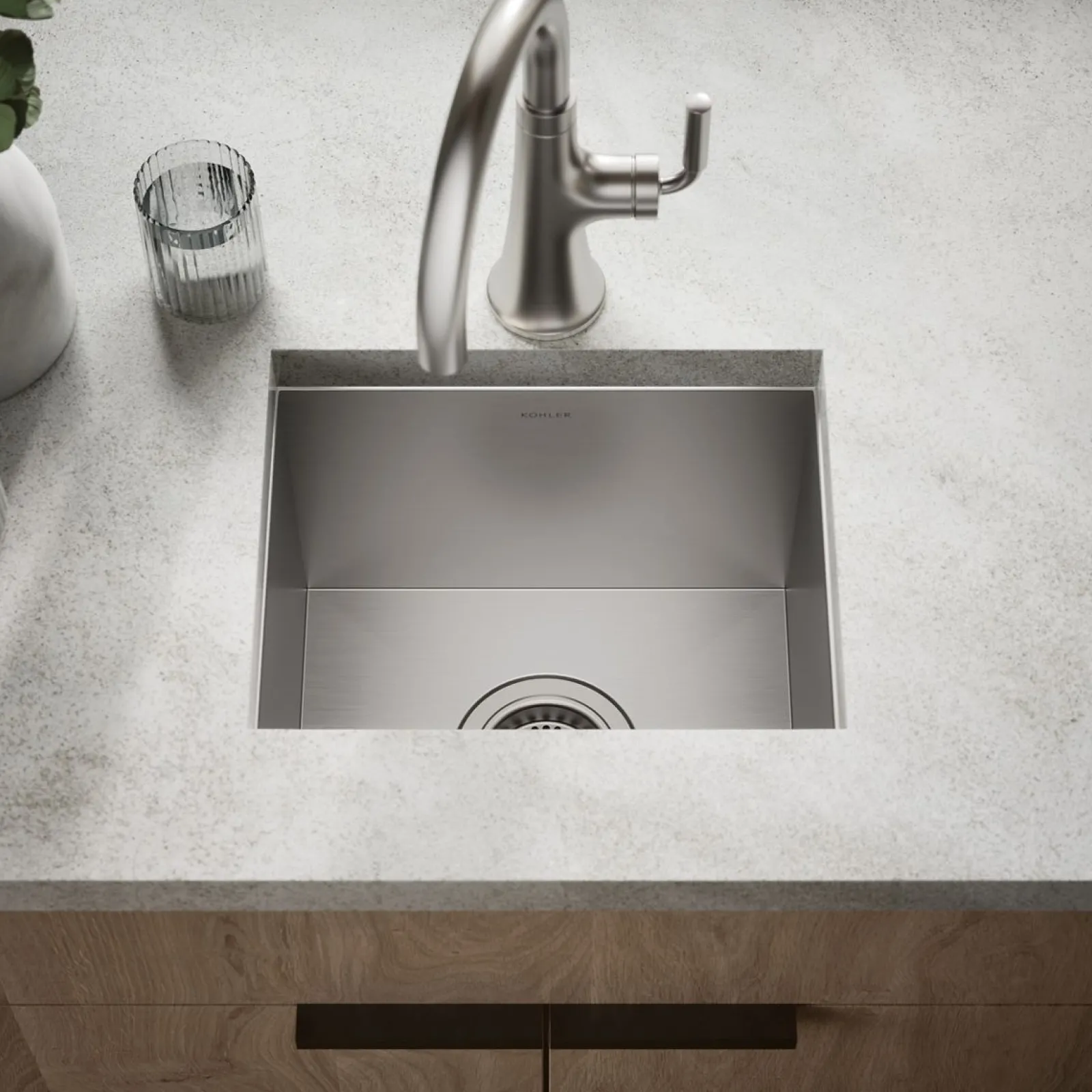 15" top-/under-mount single-bowl bar sink^Kohler Clearance