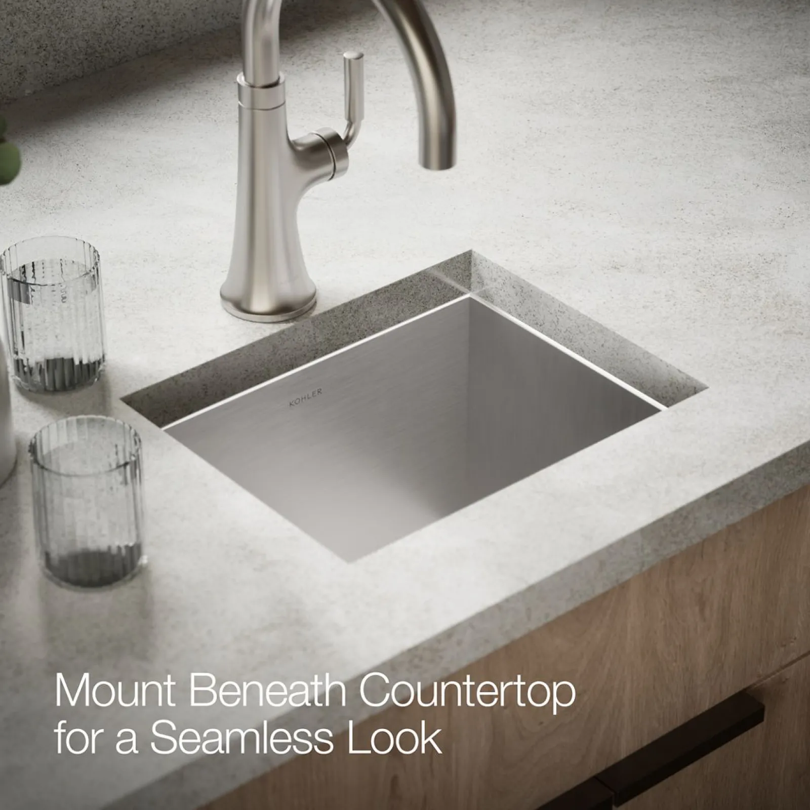 15" top-/under-mount single-bowl bar sink^Kohler Clearance