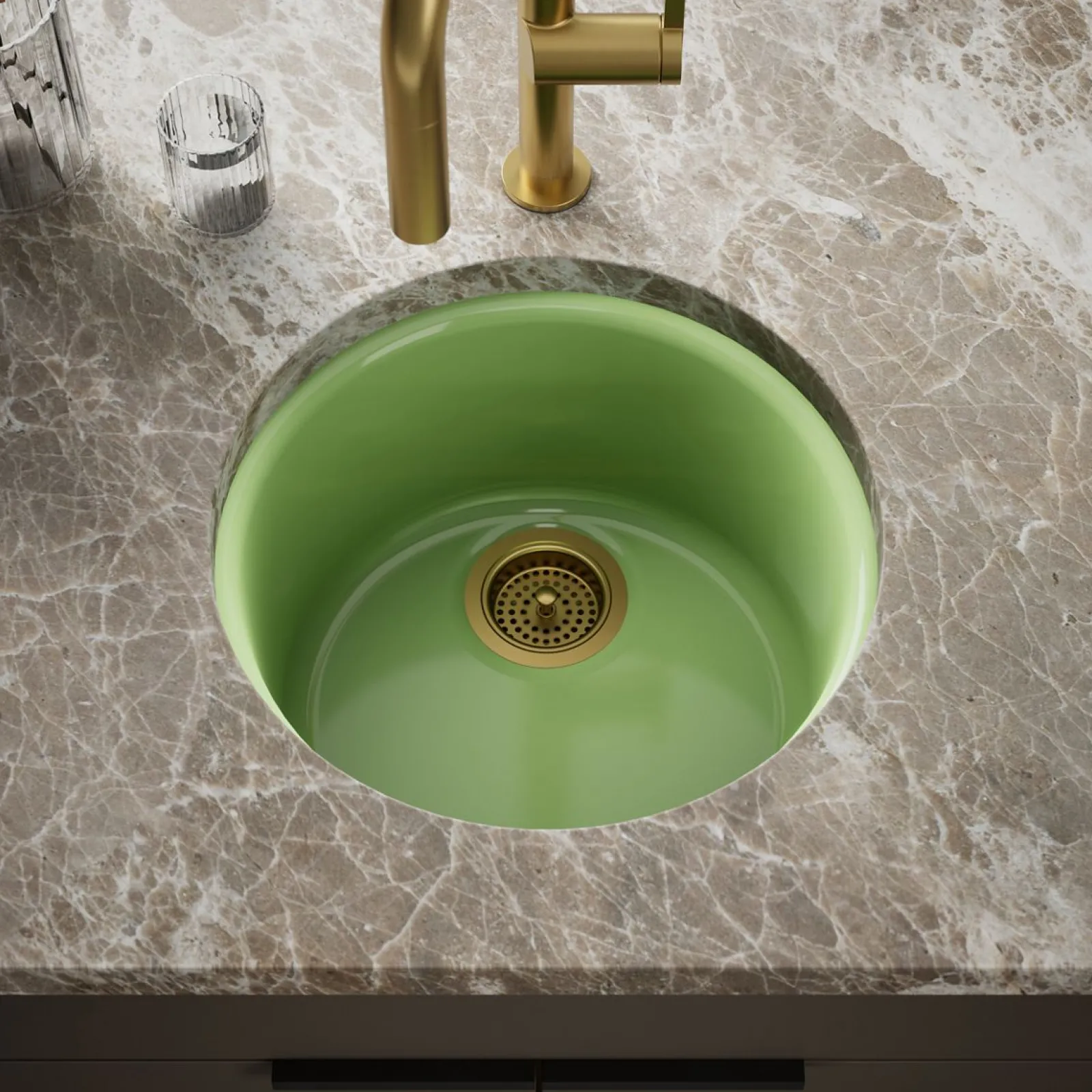 18-1/2" top-/undermount single-bowl bar sink^Kohler New