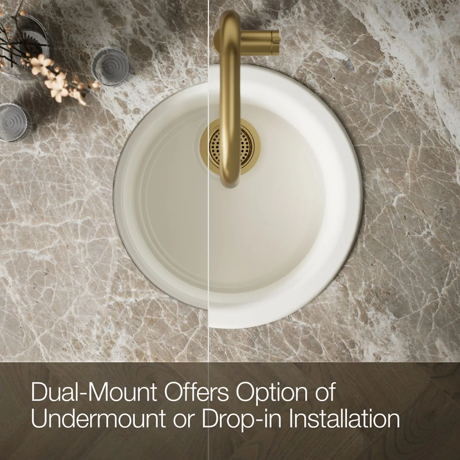 18-1/2" top-/undermount single-bowl bar sink^Kohler New