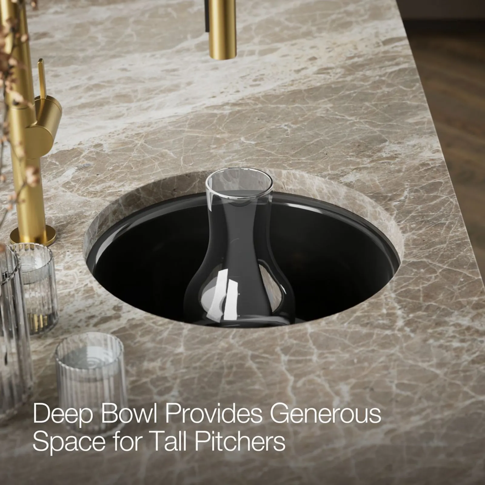 18-1/2" top-/undermount single-bowl bar sink^Kohler New