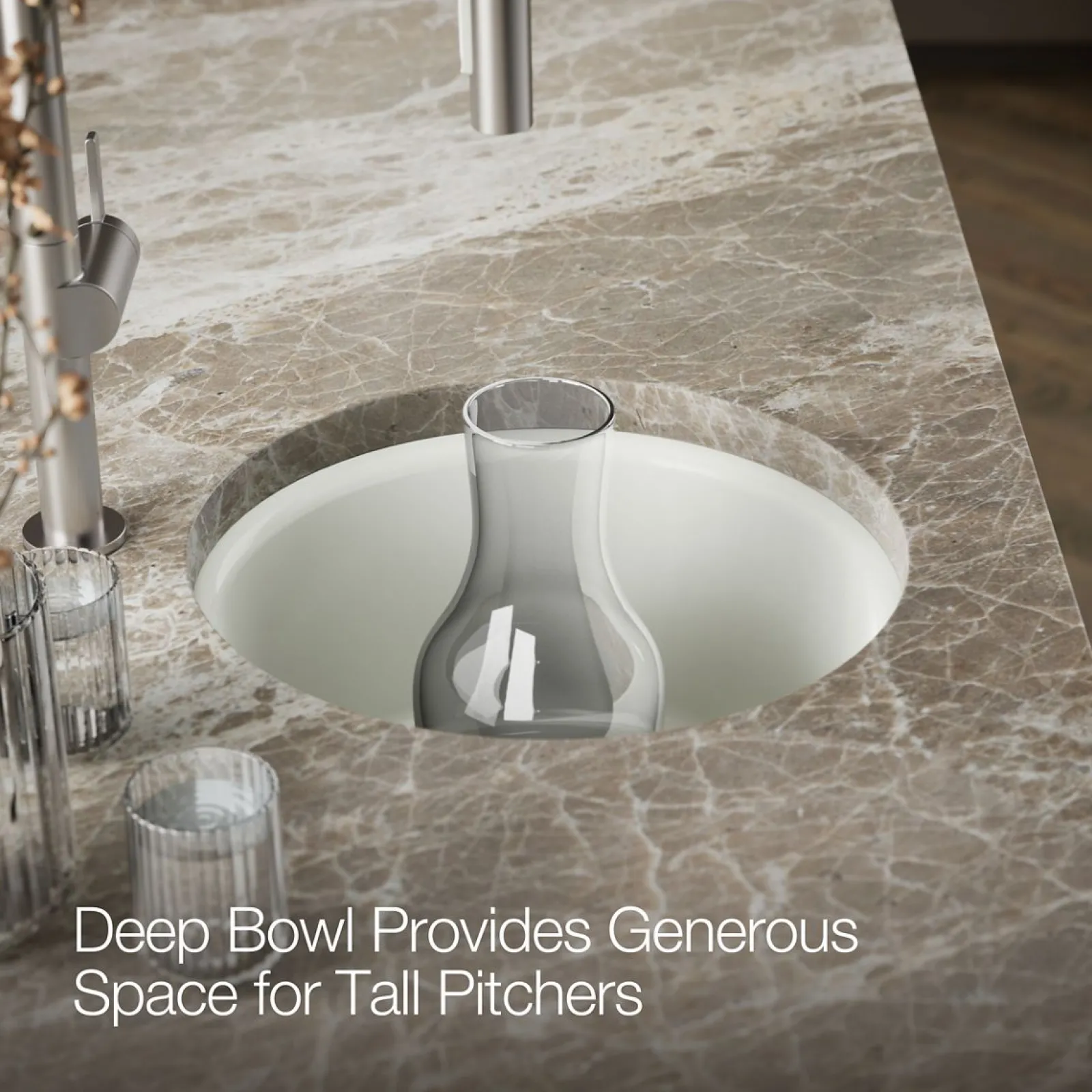 18-1/2" top-/undermount single-bowl bar sink^Kohler New