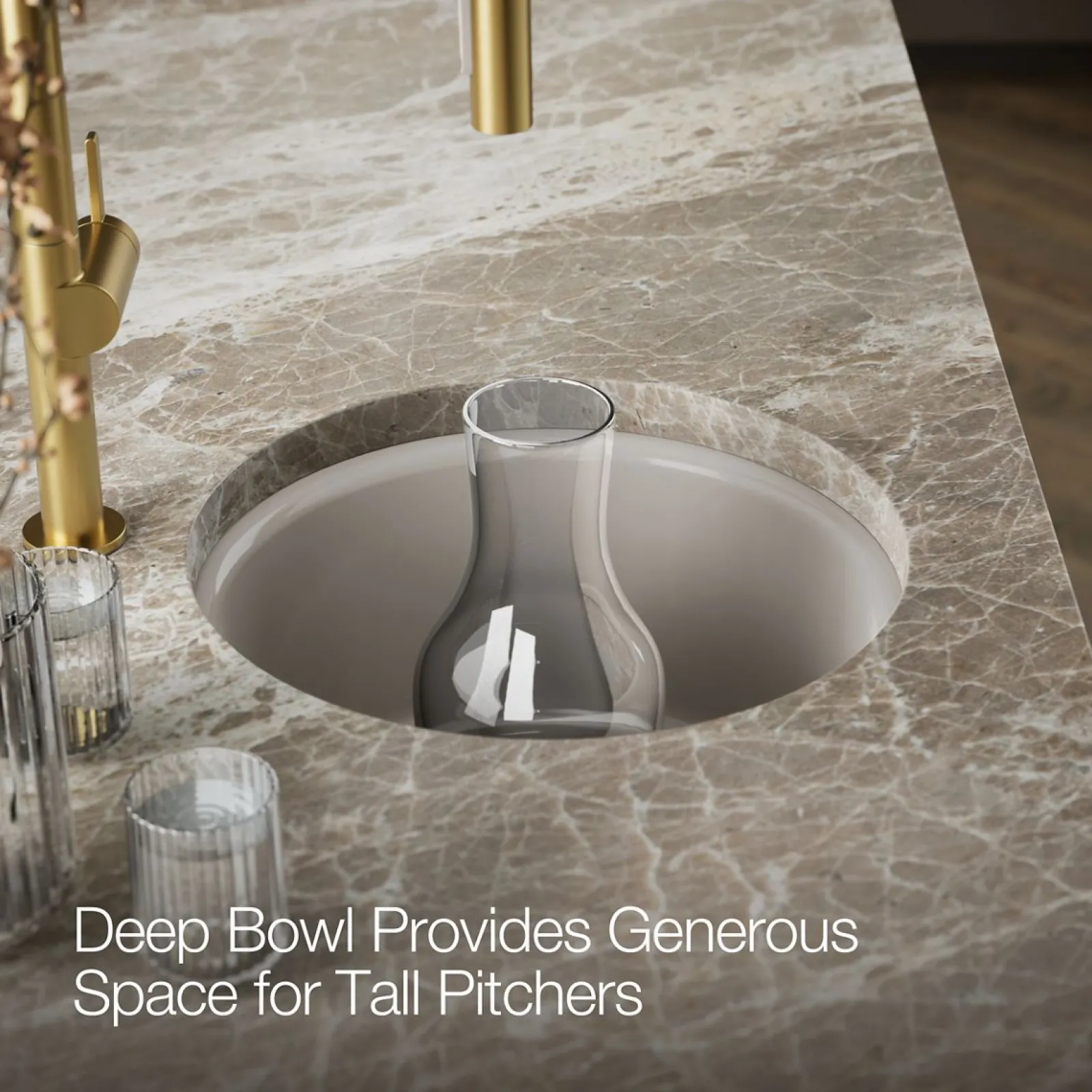 18-1/2" top-/undermount single-bowl bar sink^Kohler New