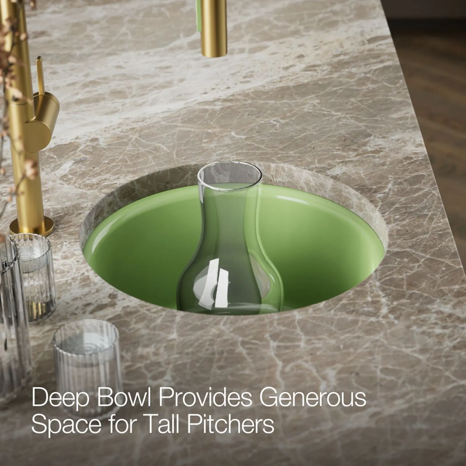 18-1/2" top-/undermount single-bowl bar sink^Kohler New