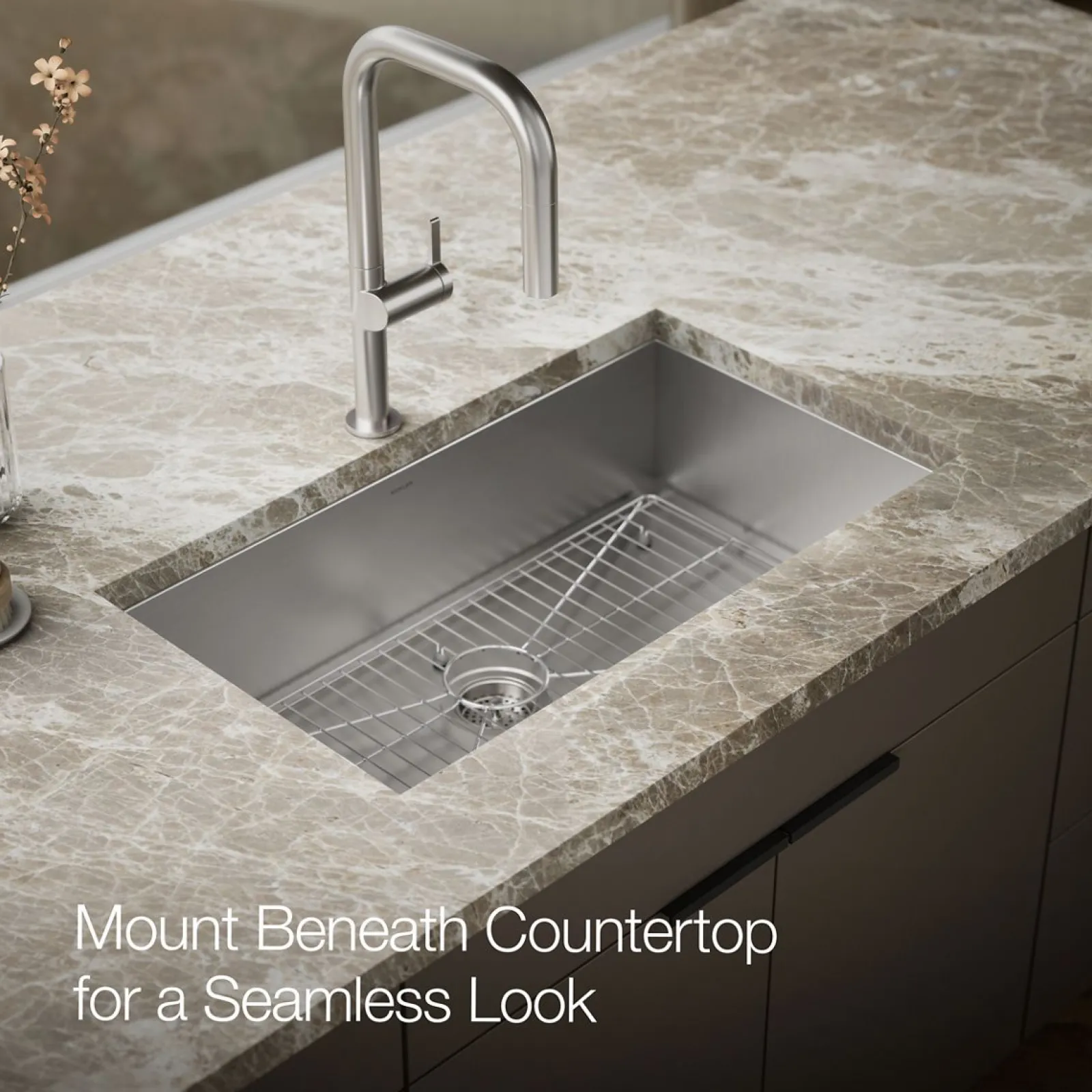33" top-/undermount single-bowl kitchen sink^Kohler New