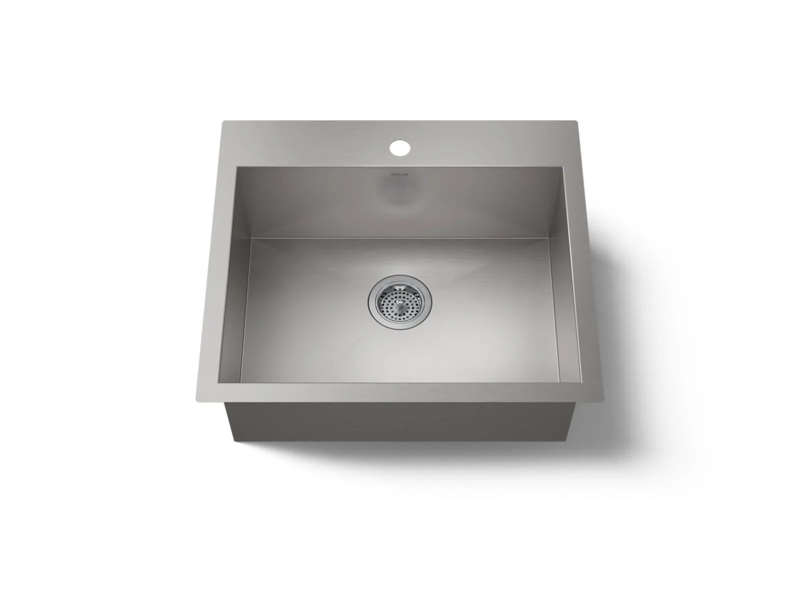 25" top-/undermount single-bowl kitchen sink^Kohler