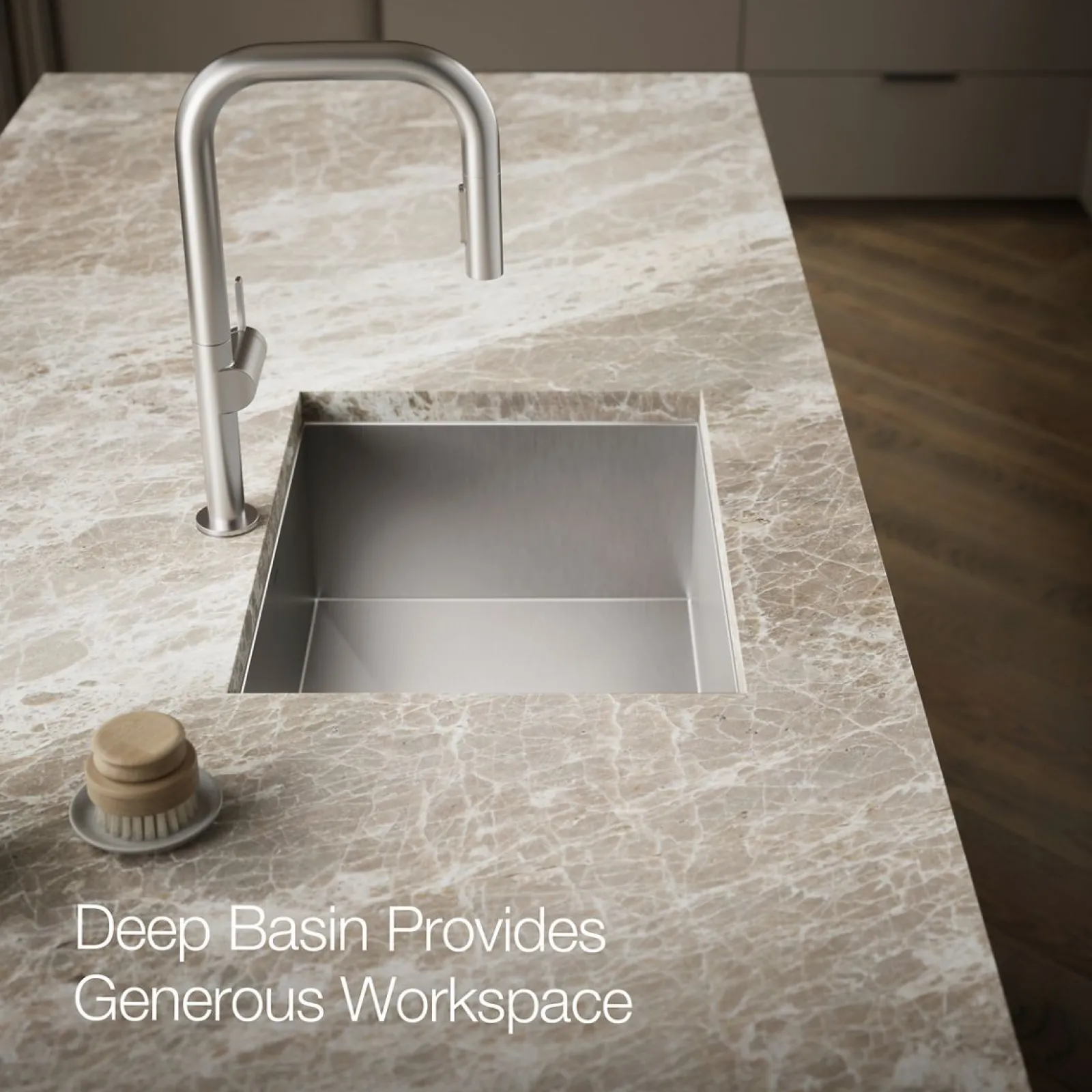 25" top-/undermount single-bowl kitchen sink^Kohler