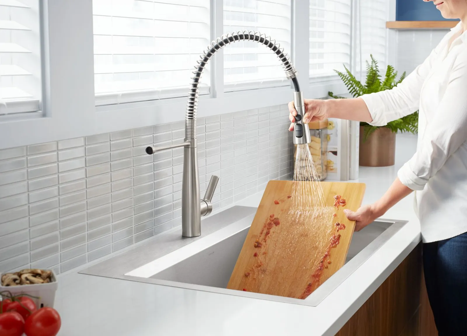 33" top-/undermount single-bowl kitchen sink kit^Kohler Best