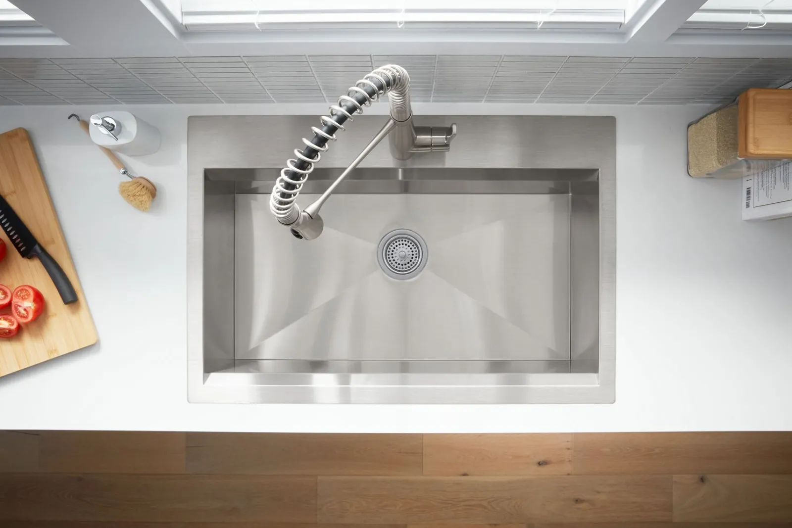 33" top-/undermount single-bowl kitchen sink kit^Kohler Best