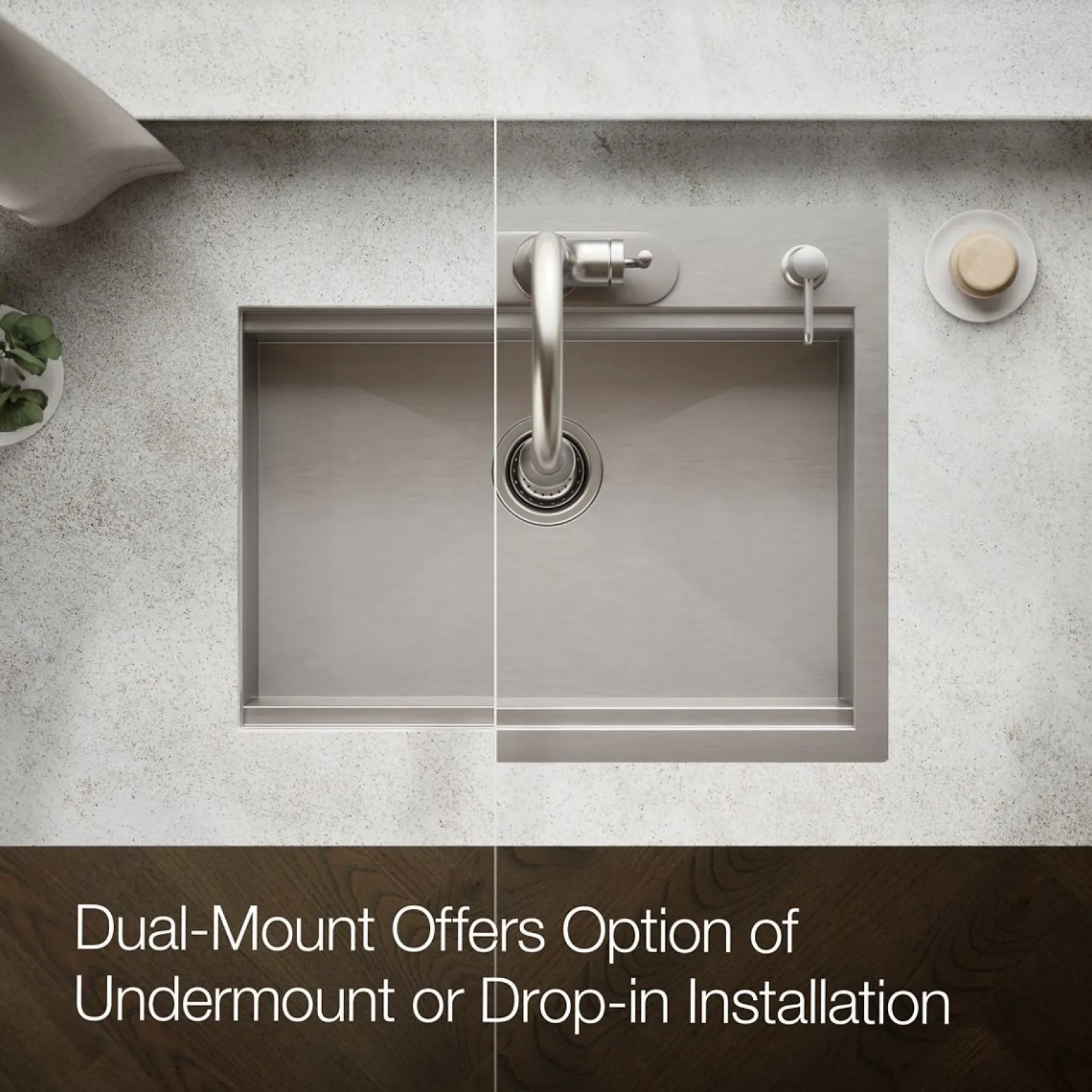 27" top-/undermount single-bowl kitchen sink^Kohler Online