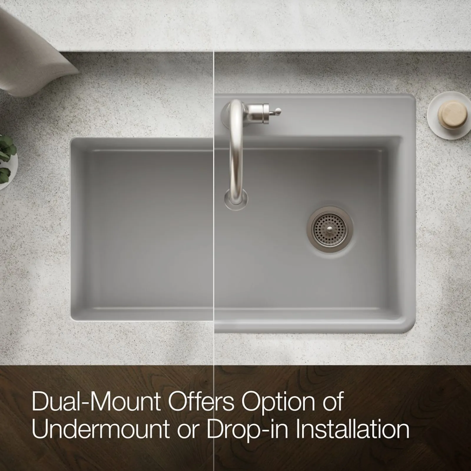 33" top-/undermount single-bowl kitchen sink^Kohler Sale