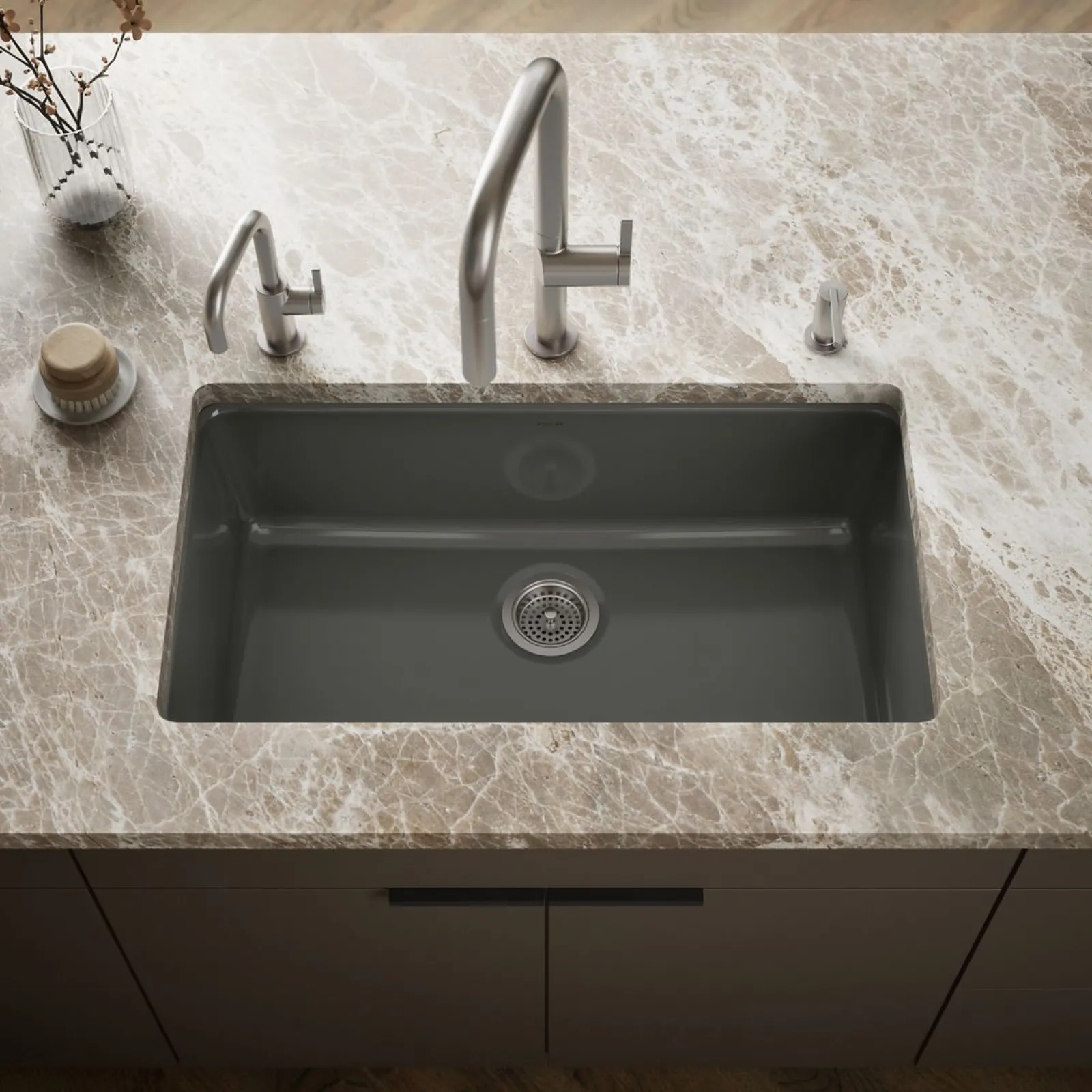 33" top-/undermount single-bowl kitchen sink^Kohler Best