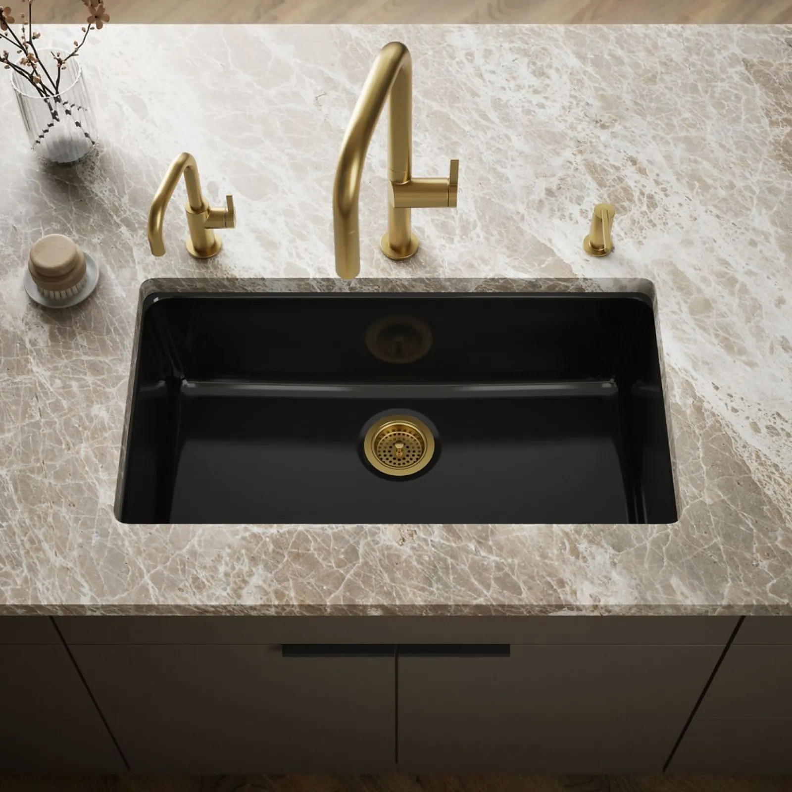 33" top-/undermount single-bowl kitchen sink^Kohler Best