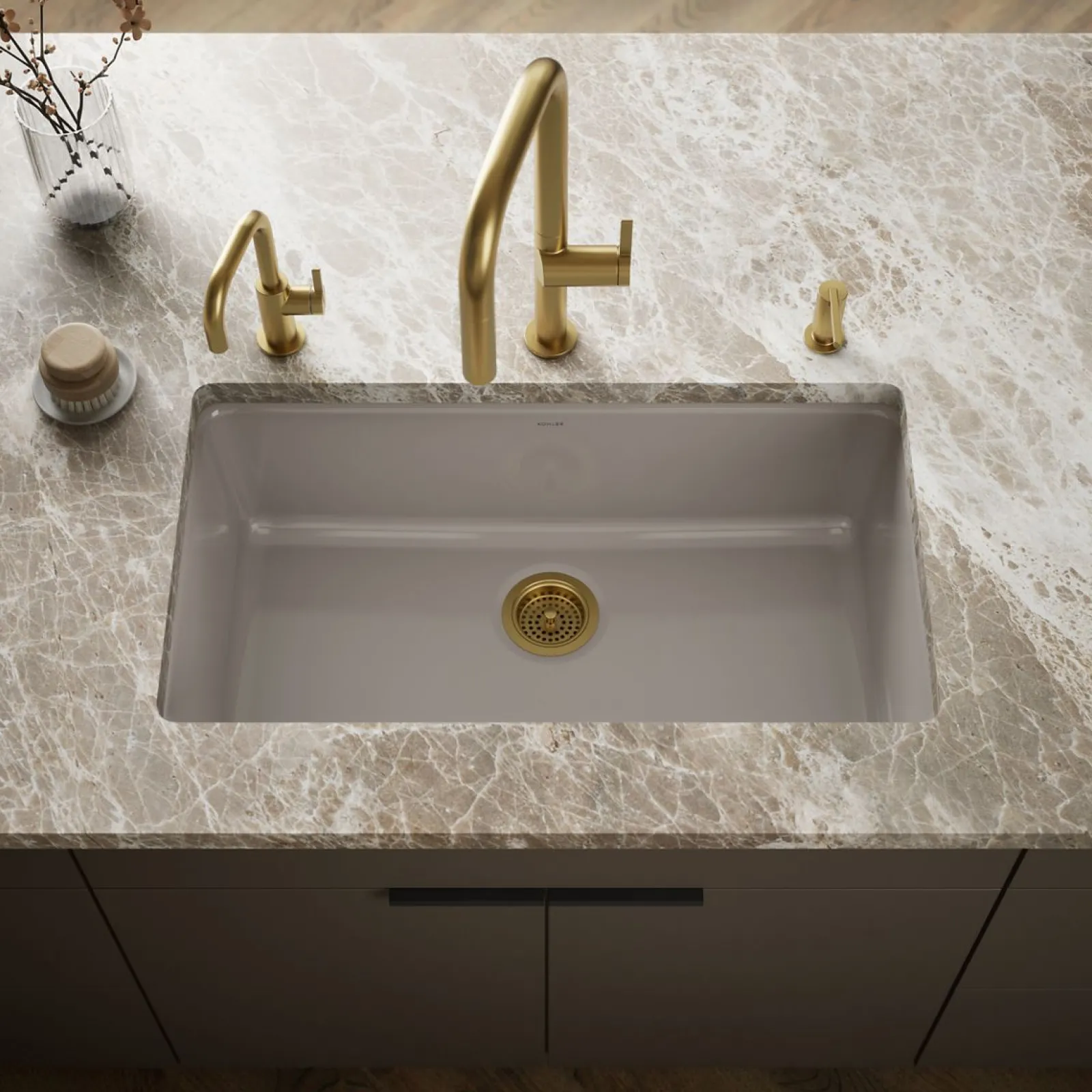 33" top-/undermount single-bowl kitchen sink^Kohler Best