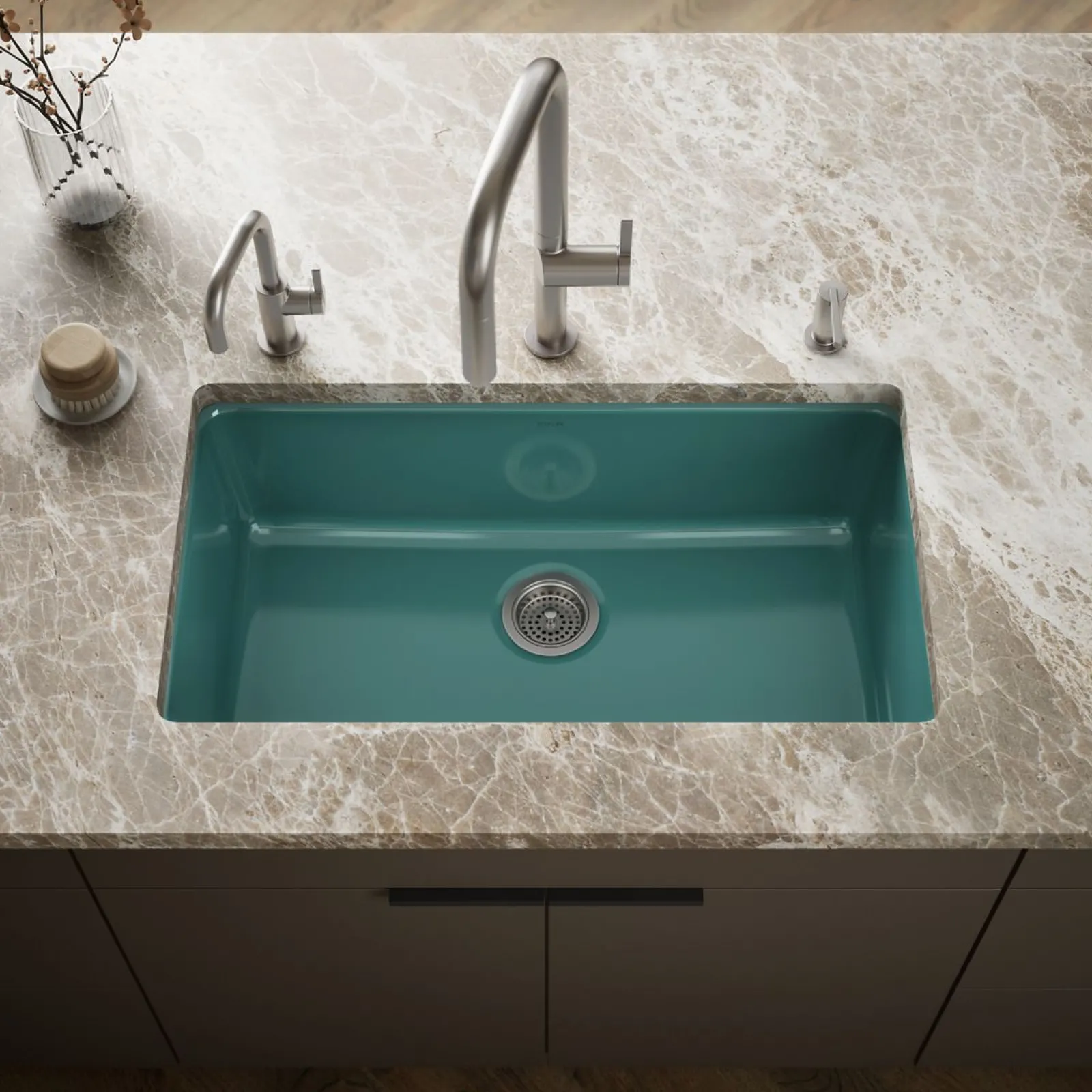 33" top-/undermount single-bowl kitchen sink^Kohler Best