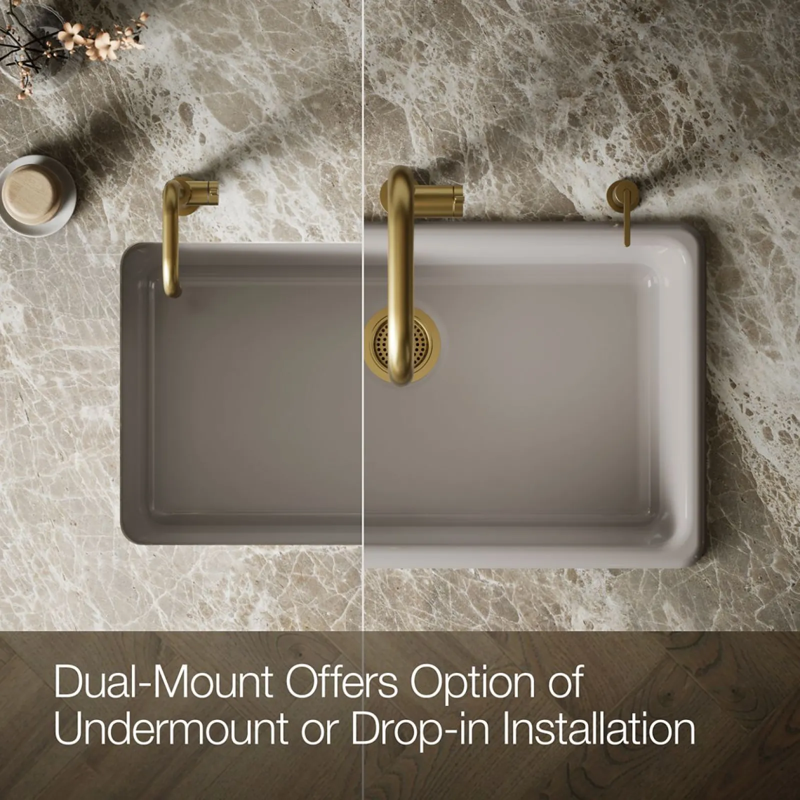33" top-/undermount single-bowl kitchen sink^Kohler Best