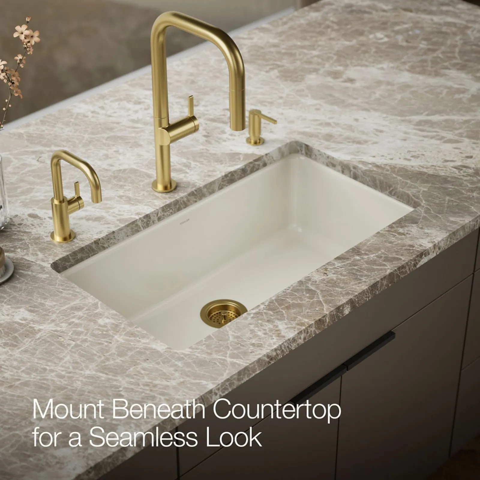 33" top-/undermount single-bowl kitchen sink^Kohler Best