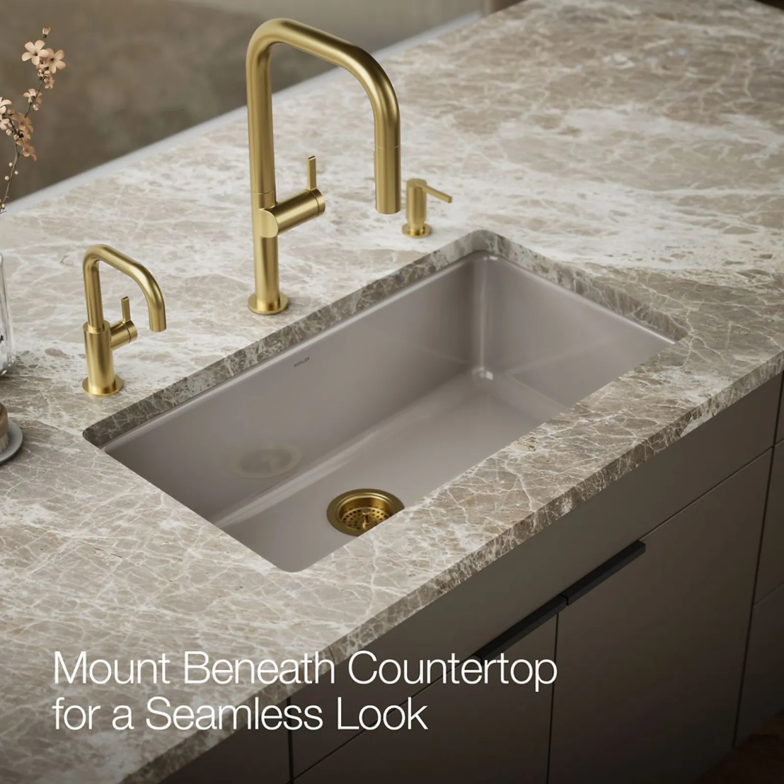 33" top-/undermount single-bowl kitchen sink^Kohler Best