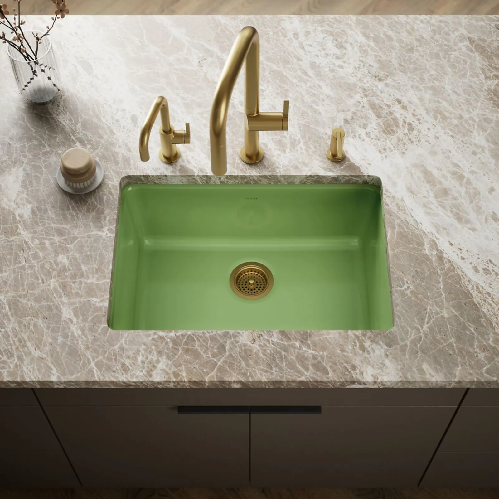 27" top-/undermount single-bowl kitchen sink^Kohler New