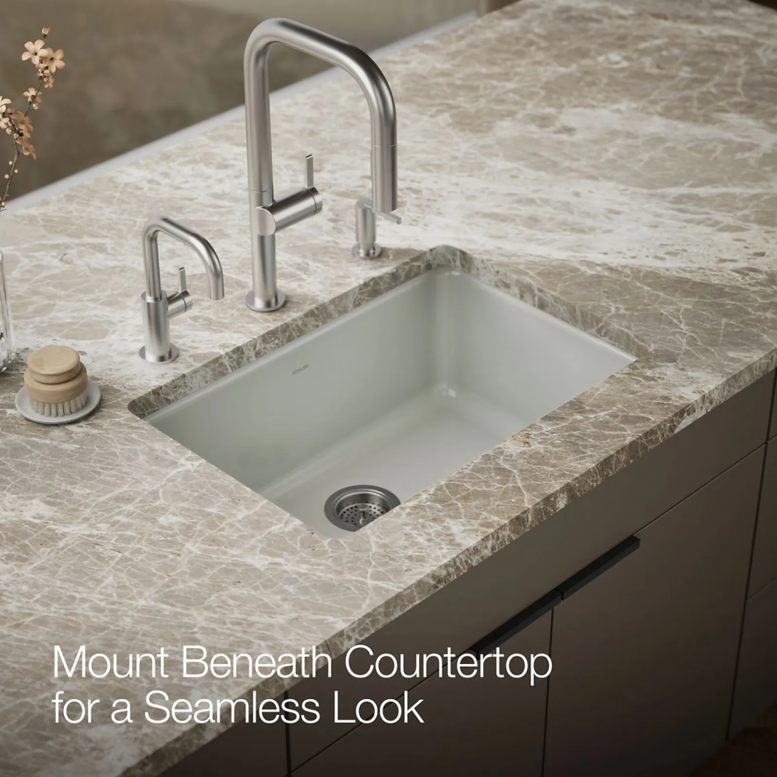 27" top-/undermount single-bowl kitchen sink^Kohler New