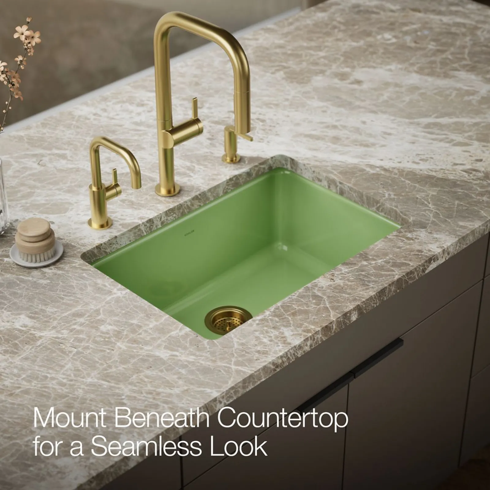 27" top-/undermount single-bowl kitchen sink^Kohler New