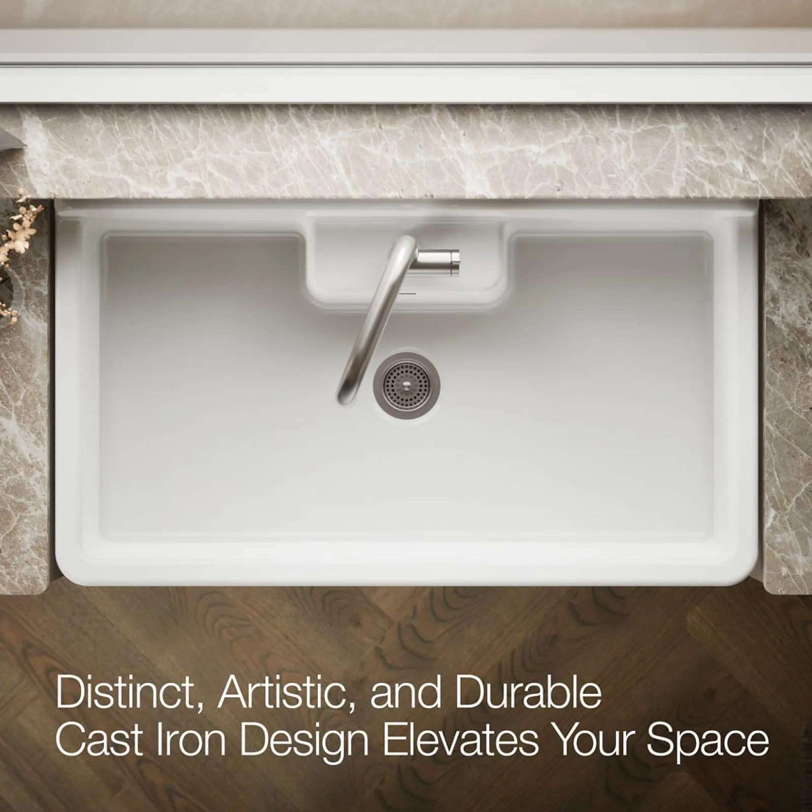 45" top-/wall-mount single-bowl workstation farmhouse kitchen sink^Kohler Discount