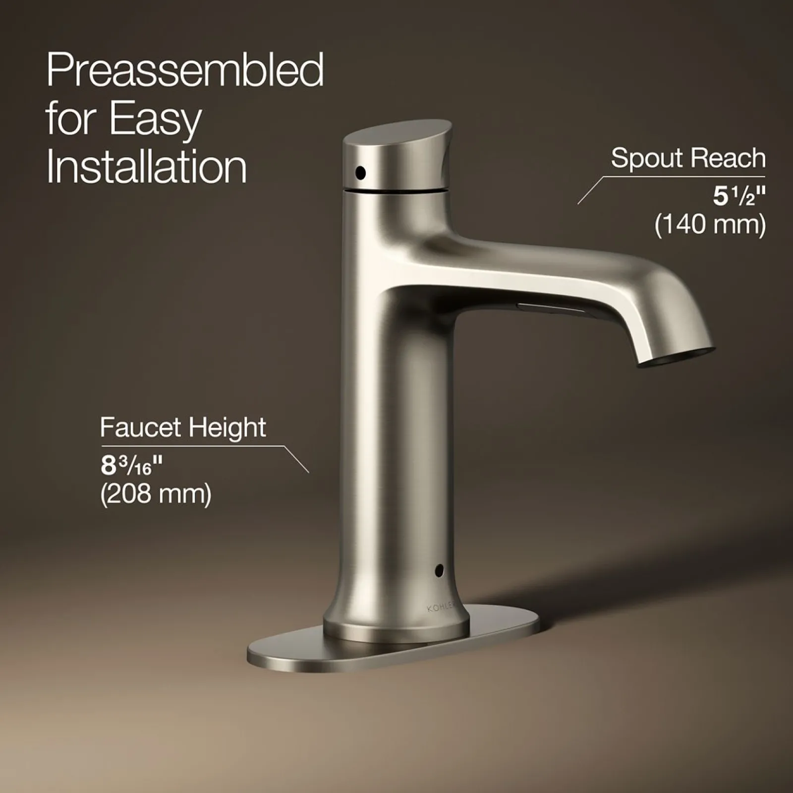Touchless bathroom sink faucet, 1.2 gpm^Kohler Clearance