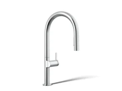 Touchless pull-down kitchen sink faucet with two-function sprayhead^Kohler New