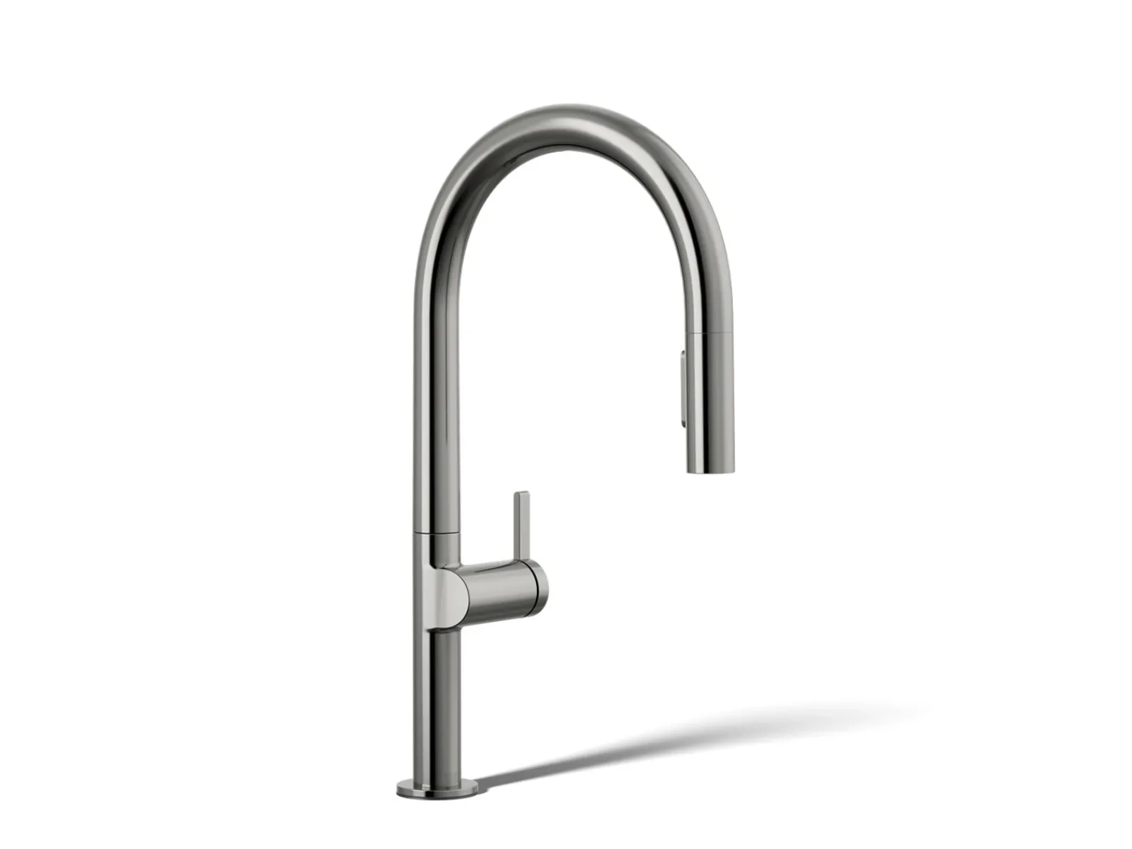 Touchless pull-down kitchen sink faucet with two-function sprayhead^Kohler New
