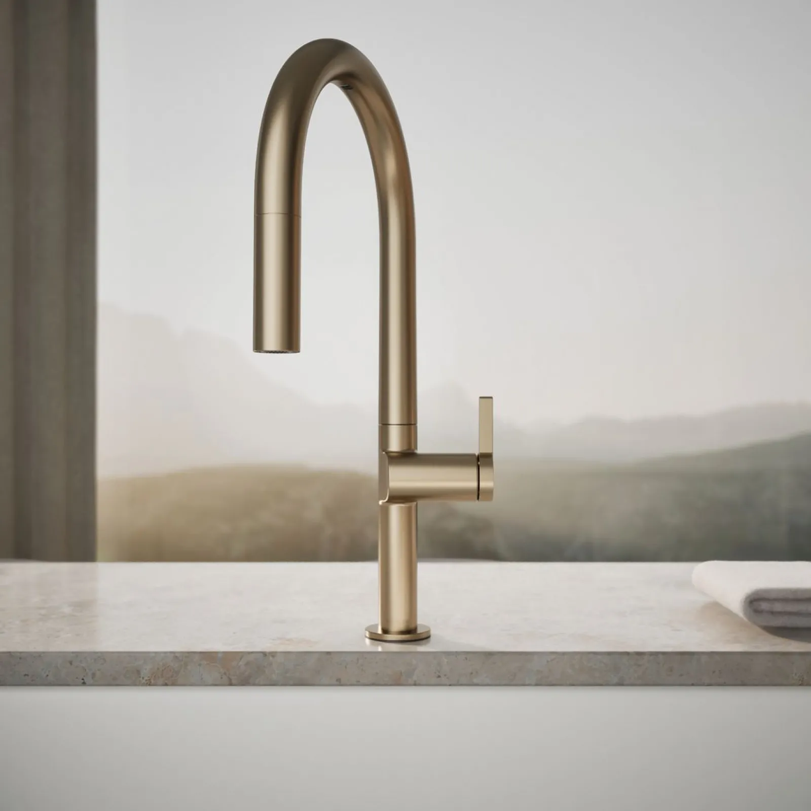 Touchless pull-down kitchen sink faucet with two-function sprayhead^Kohler New