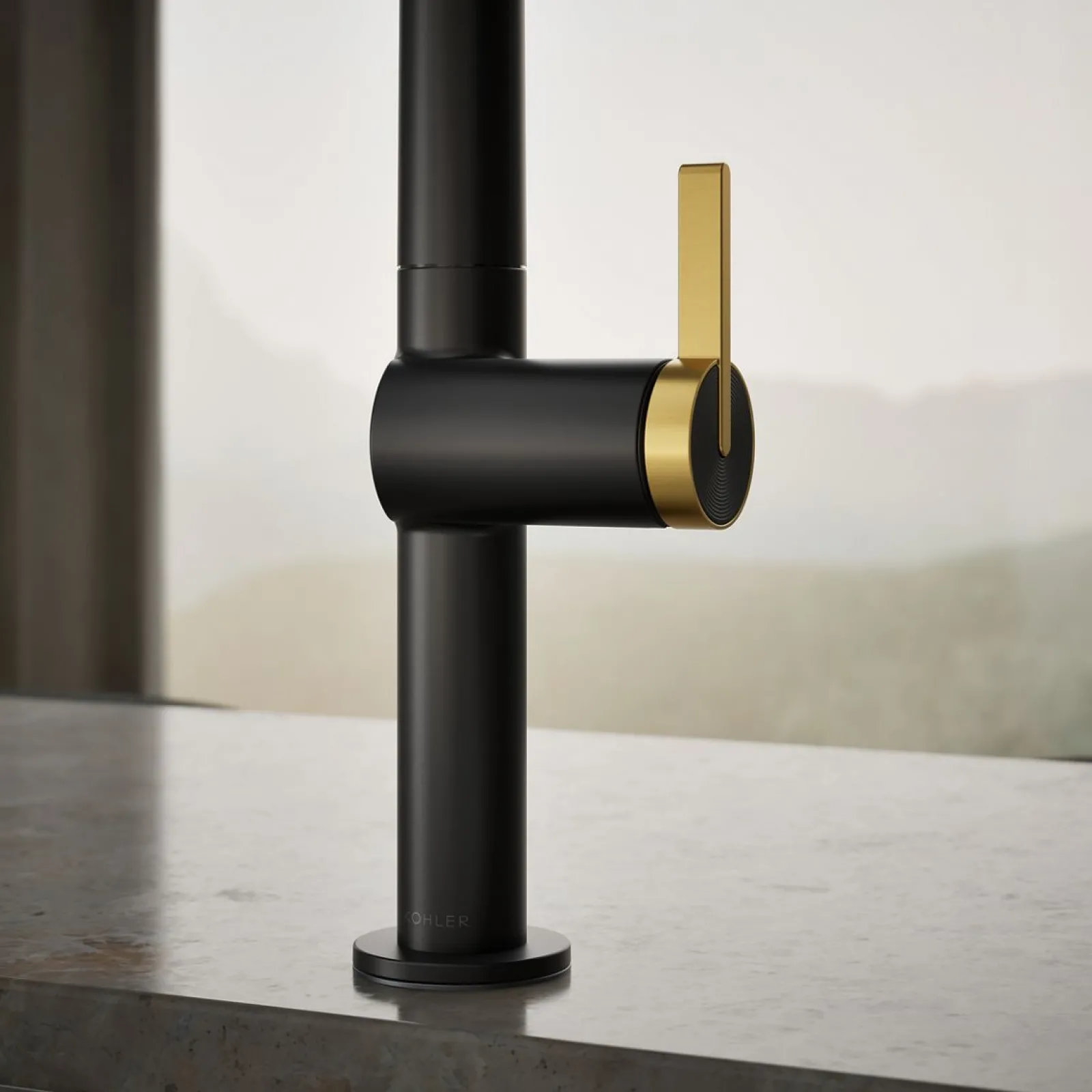 Touchless pull-down kitchen sink faucet with two-function sprayhead^Kohler New
