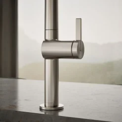 Touchless pull-down kitchen sink faucet with two-function sprayhead^Kohler New