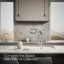 Touchless pull-down kitchen sink faucet with two-function sprayhead^Kohler New