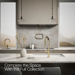 Touchless pull-down kitchen sink faucet with two-function sprayhead^Kohler New