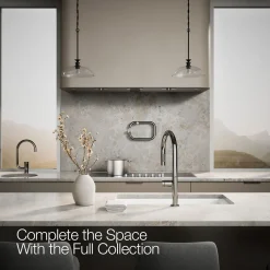 Touchless pull-down kitchen sink faucet with two-function sprayhead^Kohler New