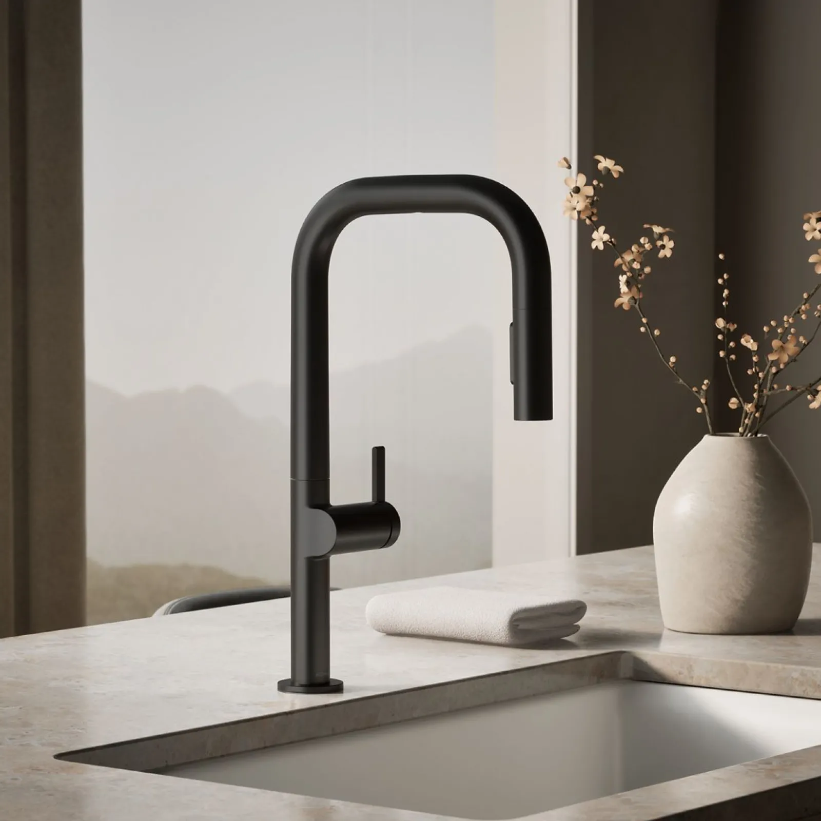 Touchless pull-down kitchen sink faucet with two-function sprayhead^Kohler Online